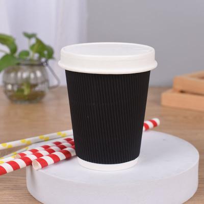 China China Manufacture 12oz 16oz Coffee Ripple Professional Hot Insulated Drinking Wallpaper Cups for sale