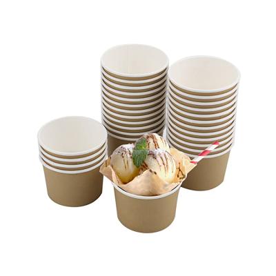 China Wholesale Hot Selling Disposable Cups Biodegradable Good Quality 8oz Ice Cream Paper Cup With Lid for sale