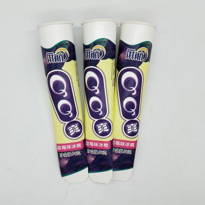 China Biodegradable Wholesales Ice Pop? Disposable Ice Lolly Tube Customized Logo Print Squeeze Cup For Ice Cream Tube for sale