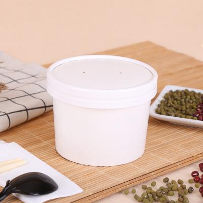 China Wholesales Low MOQ 3oz Yogurt Paper Cup Biodegradable Ice Cream Paper Cup Blank With Lid for sale