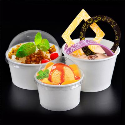 China China Biodegradable Professional Manufacturing Ice Cream Disposable Paper Cup Packaging Custom for sale