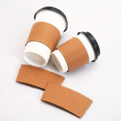 China Cup Sleeve Custom Printed Multiple Color Reusable Hot Coffee Paper Cup Sleeves for sale