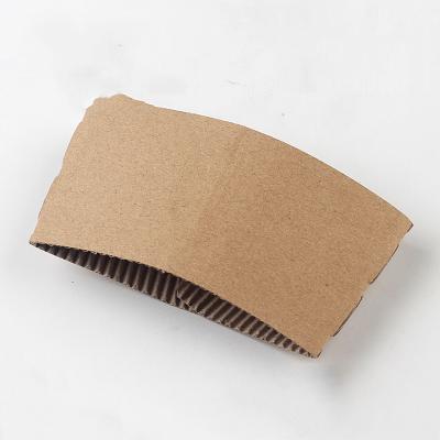 China Disposable Custom Color Paper Cup Coffee Cup Sleeve Biodegradable Sleeve for sale