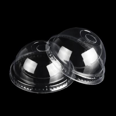 China New type child safe transparent disposable coffee cups attractive price customizable clear plastic lid for sale