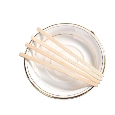 China Disposable Paper Wrapped Coffee Stirrers Individually Wrapped Wrapped Coffee Stirrers Stir Sticks Disposable Wooden Coffee Sticks for sale