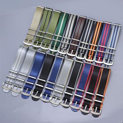 China Nylon In Stock 20mm High Quality Customized Nylon Watch Strap 22mm for sale