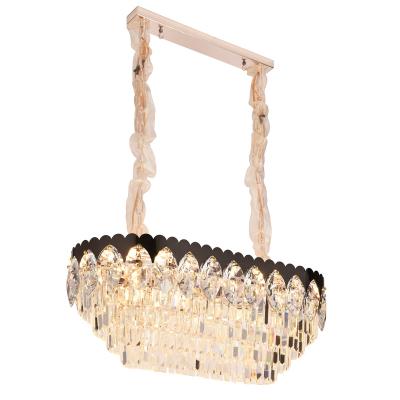 China Modern Hot Sale Energy Saving, LED, Rectangle GU10 Crystal Chandelier Crystal For Home Decoration for sale