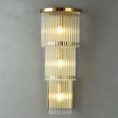 China Bedside Modern Hot Cheap Wall Mounted Cheap Hotel Products Products Crystal Wall Lamp for sale