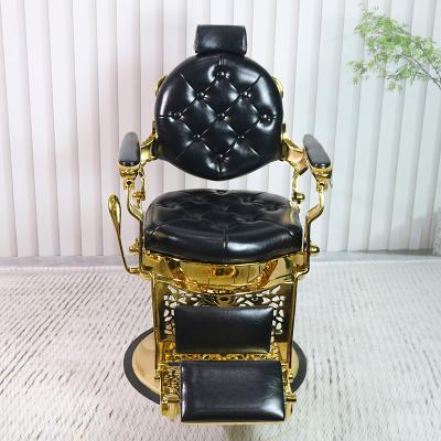 China Traditional Waybom Salon Hair Equipment Barbershop Furniture Hair Salon Chairs Cheap black Men Barber Chair For Hairdressing for sale