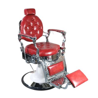 China Traditional Barber Chair retro hydraulic pump high quality barber men classic style salon chair barber chair for sale