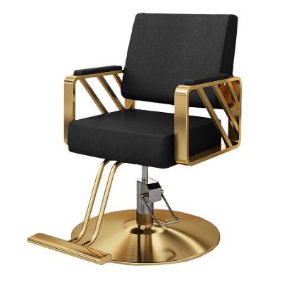 China Modern White luxury beauty salon equipment antique retro European style barber chair barber shop chairssalon equipment barber chairelec for sale