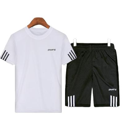 China Sports 2020 summer casual men's short sleeve shorts running two-piece sportswear for sale