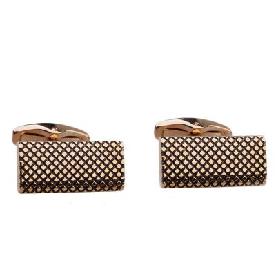 China Rectangular Stainless Steel Stainless Steel Cufflinks With Pattern for sale