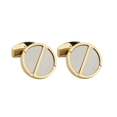 China For Shirt / Suit 2020 New Fashion Wholesale Gold Cufflinks With Custom Logo for sale