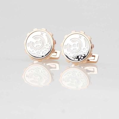 China High quality metal round cufflink summer hottest fashion accessories 2018 trends gifts newcomers for sale