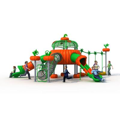 China Engineering Plastics + Galvanized Hot Selling Equipment Plastic Children's Slide Style Theme Steel Pipe Pumpkin Outdoor Playground for sale