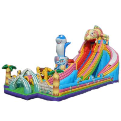 China PVC Water Slide Inflatable Bounce House Jumping Castle For Sale for sale