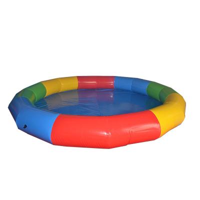 China PVC Pvc Mixed Color Circular Swimming Pool Inflatable Outdoor Garden Inflatable Pool for sale