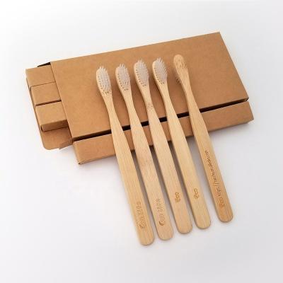 China Biodegradable daily home use protection eco-friendly products bamboo toothbrush for 5 start hotel travel bambu toothbrush for sale