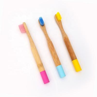 China Home Daily Manual Kids Eco-friendly Natural Wooden Handle Bamboo Toothbrush with Water Resistance Paint, BPA Free britles for sale