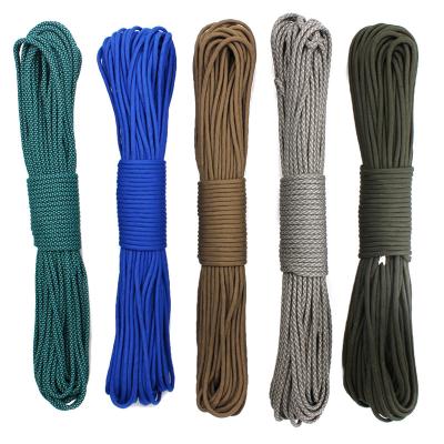 China Survival 4mm Outer Diameter Custom Multicolor Paracord Logo 550 For Survival Gear for sale