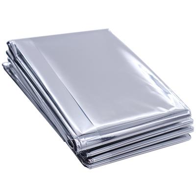 China Outdoor Accessories Waterproof First Aid Kit Thermal Mylar Survival Silver Foil Rescue Emergency Blanket For Outdoor for sale