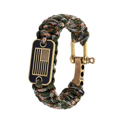 China Survival Bracelet New Arrival Handmade Paracord 550 Adjustable Bracelet for sale