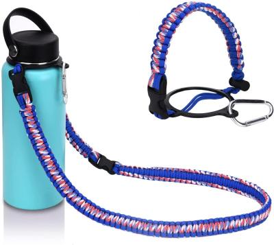 China Rising Handle Fits Wide Mouth Water Bottles Durable Hydraulic Survival Strap Rope Safety Ring Bracelet for sale