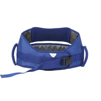 China Rehab Center Newcomer Stretching Customized Blue Polyester Back Support Replacement Customized Patient Transfer Gait Belts With Handles for sale