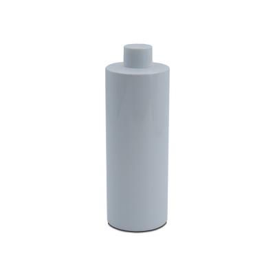 China Personal Care 350ml Round White PET Cylinder Empty Bottle Toner Screw Cap Plastic Bottle for sale