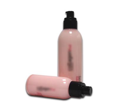 China Pink Wall Printing Double Wall Printing Personal Care Silk Screen PS Cosmetic Packaging 30ml 150ml Lotion Pump Bottle for sale