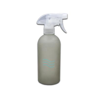 China Round Matte Gray PET Cosmetic Packaging Actuator Cleansing Spray 500ml Plastic Bottle for sale