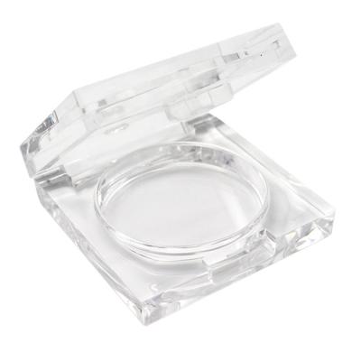 China Wholesale 6g Clear Empty Makeup Packaging Factory Square Case Compact Blusher Container For Blush Cosmetic Packaging for sale