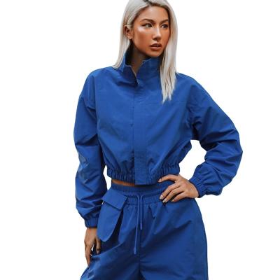 China Women Long Sleeve Drawstring QUICK DRY Loose Cardigan Sweatpants Two Main Piece Suits For Female Wide Leg Pants Jacket 2 Piece Sets for sale