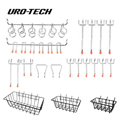 China General Industry 19pcs Pegboard Hook Kit With Basket for sale