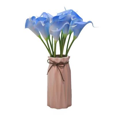 China Natural Touch Artificial Flowers Wholesale Calla Lily Artificial Real Touch Calla Lily Bouquet For Wedding PU for sale