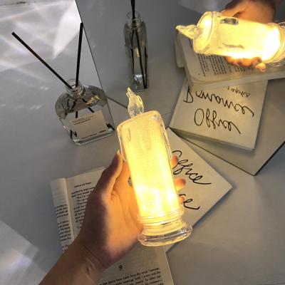 China Home Decoration Lickering Warm Yellow Flameless Taper Candle Lights Battery Operated LED Taper Candles For Wedding Home Party for sale