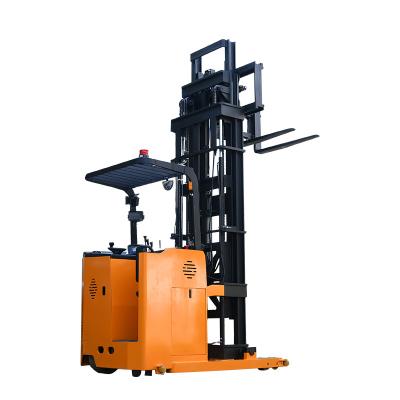 China Advertising Company Factory Price Man-Down VNA Forklift For Higher Storage Density Turret Truck for sale