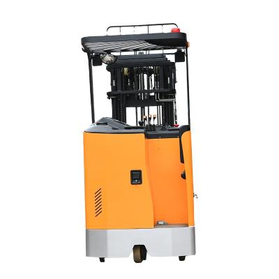 China Standing Type Reach Truck Advertising Company China Forklift 24V Electric Side Forklift for sale