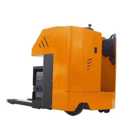 China Advertising Company Forklift Reach Side Standing Type Battery Operated Electric Pallet Truck for sale