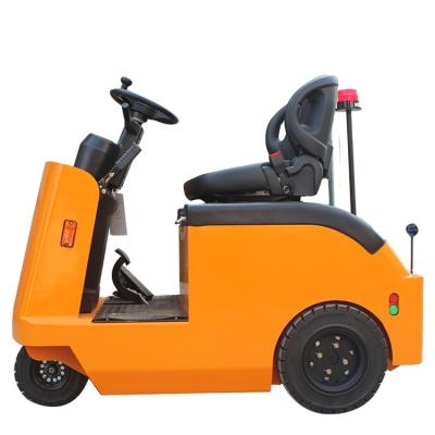 China Advertising Company 4ton Tracto 4000kg 6000kg Battery Warehouse Equipment Laid Type Tow Electric Tractor for sale