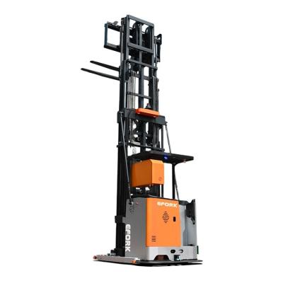 China Advertising Company Automatic Three Way Stacker Price Pallet Stacking VNA Forklift AGV for sale