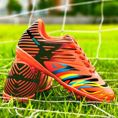 China 2022 fashion trend soccer shoes men's youth boy AG boy students broken nail kids training shoes for sale