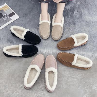 China CUSHIONING 2022 Home Slippers Ladies Winter Slides Factory New Arrival Faux Sheepskin Fur Non-slip Fluffy Hairy Women Wholesale Winter Slippers for sale