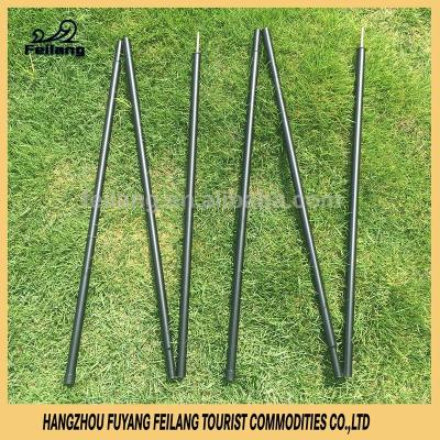 China Adjustable Steel Awning Steel Pole Powder Liner Outdoor Camping Tube for sale