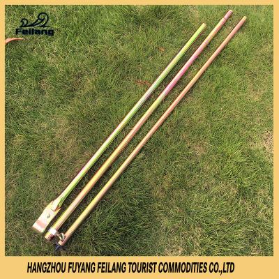 China Flexible Galvanized Steel Adjustable Telescopic Extension Parking Beach Tent Steel Storm Pole With Foot for sale