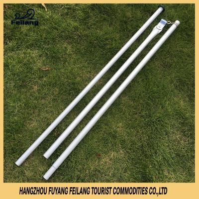 China Aluminum Aluminum Adjustable Telescopic Pole Extension Parking Beach Tent Flexible Storm Pole With Foot for sale