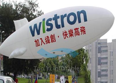 China Globo inflable blanco del misil del diámetro el 1.5M de los dirigibles no rígidos de la publicidad del helio en venta