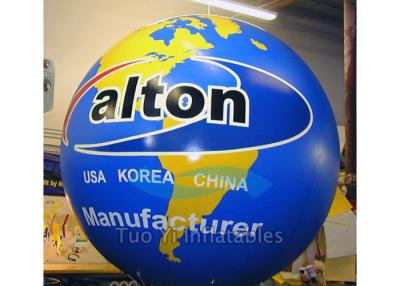 China Commercial Earth Globe Balloons Helium Giant Advertising Inflatables for sale