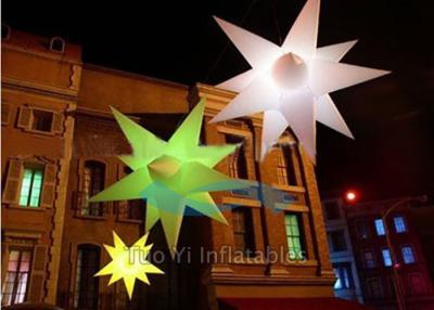 China Customized Star Inflatable Stage Decoration LED Christmas Lights for sale